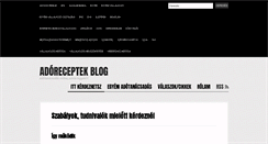 Desktop Screenshot of adoreceptek.hu