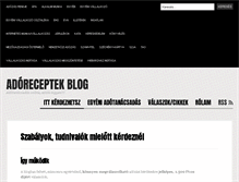 Tablet Screenshot of adoreceptek.hu